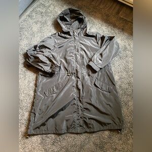 EUC Torrid black rain shell, size 2